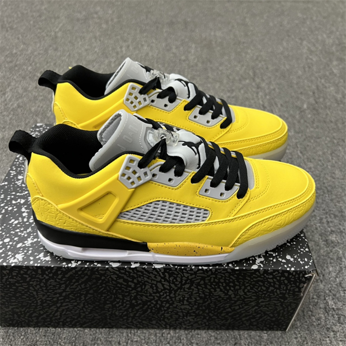 Women's Running weapon Air Jordan 4 Yellow Shoes 0111